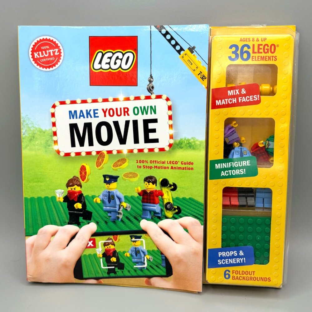 LEGO Make Your Own Movie Book (Klutz) – Stop Motion Animation Set